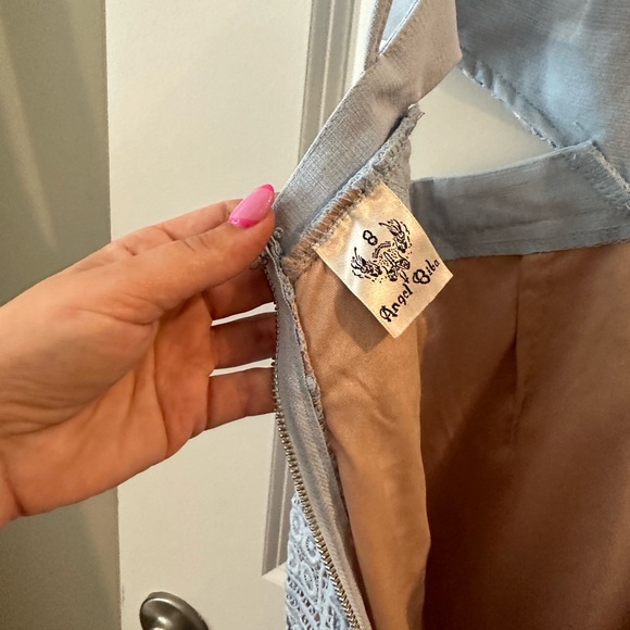 Hello Molly No Hesitation Dress - Baby Blue & Nude - Picture 6 of 14